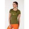 Super.Natural Merino Camping Tee Avocado Gold Dames - Large Super.Natural Merino Camping Tee Avocado Gold Dames - Large