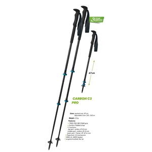 Komperdell Carbon C3 Pro lichtgewicht wandelstokken (huur)