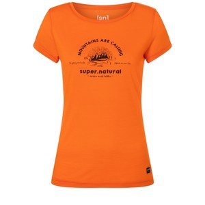 Super.Natural Merino Mountain Love Tee Dames - Small Super.Natural Merino Mountain Love Tee Dames - Small