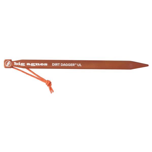 Big Agnes Dirt Dagger - Lichtgewicht tentharing 19 cm - set van 6 stuks Big Agnes Dirt Dagger - Lichtgewicht tentharing 19 cm - set van 6 stuks