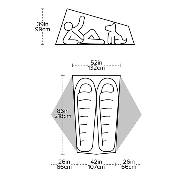 Big Agnes Tiger Wall UL2 Solution Dye - Ultralight tent Big Agnes Tiger Wall UL2 Solution Dye - Ultralight tent