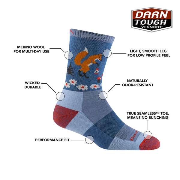 Darn Tough Merino Wandelsokken Hiker 5001 Vapor