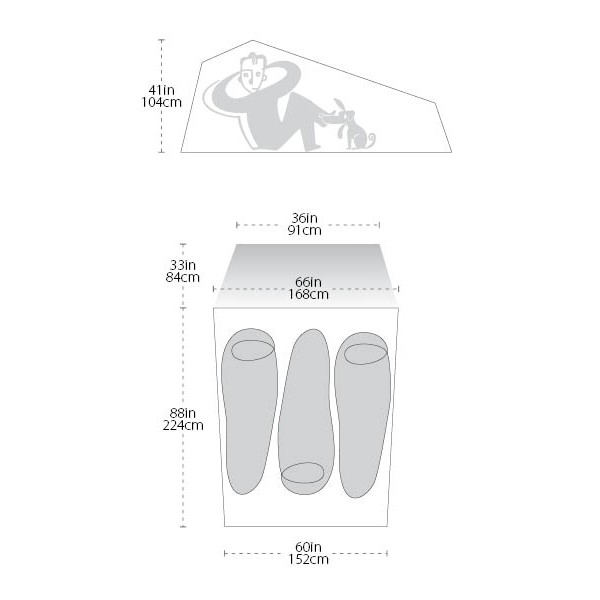 Huur de Big Agnes Fly Creek HV UL 3 (huur) Huur de Big Agnes Fly Creek HV UL 3 (huur)