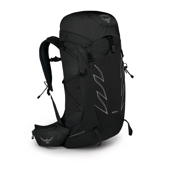Osprey Talon 33 Stealth Black L-XL lichtgewicht rugzak (huur) Osprey Talon 33 Stealth Black L-XL lichtgewicht rugzak (huur)