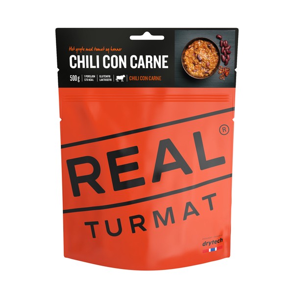 Real Turmat - Chili Con Carne - Outdoormaaltijd Real Turmat - Chili Con Carne - Outdoormaaltijd