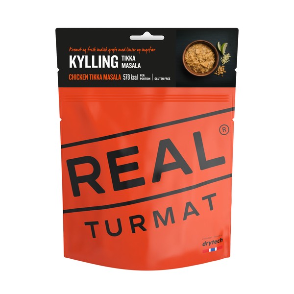 Real Turmat - Kip Tikka Masala - Outdoormaaltijd Real Turmat - Kip Tikka Masala - Outdoormaaltijd