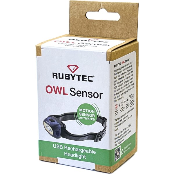 RUBYTEC Owl Sensor Hoofdlamp - Rood RUBYTEC Owl Sensor Hoofdlamp - Rood