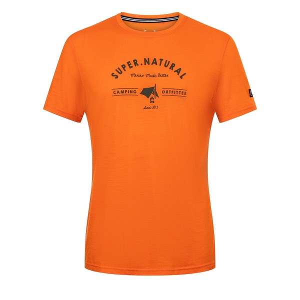 Super.Natural Man Camping Tee Golden Poppy - Small Super.Natural Man Camping Tee Golden Poppy - Small