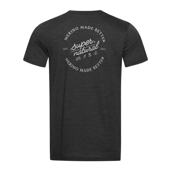 Super.Natural Merino Made Better Tee Man Jet Black - Extra Large Super.Natural Merino Made Better Tee Man Jet Black - Extra Large
