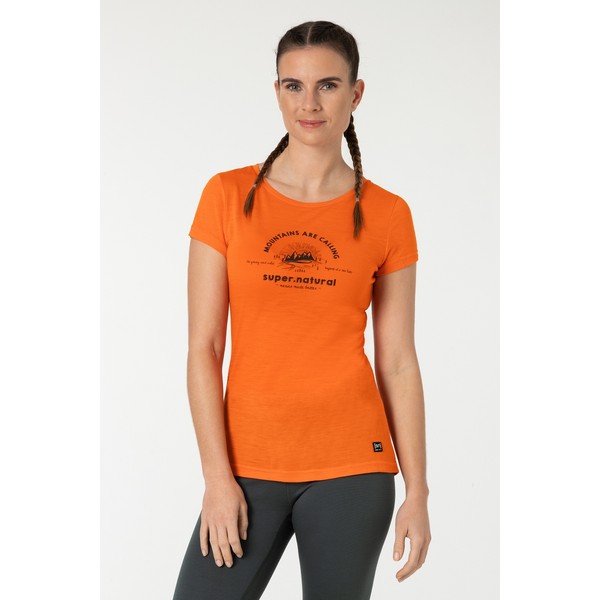 Super.Natural Merino Mountain Love Tee Dames - Extra Large