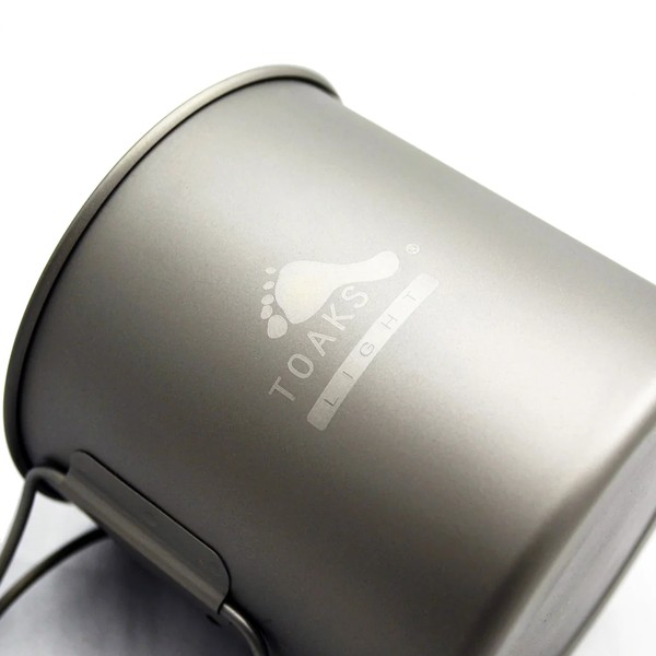 TOAKS Light Titanium 650ml Pan / mok - Ultralight versie TOAKS Light Titanium 650ml Pan / mok - Ultralight versie