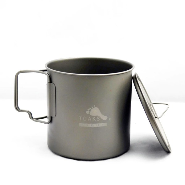 TOAKS Light Titanium 650ml Pan / mok - Ultralight versie TOAKS Light Titanium 650ml Pan / mok - Ultralight versie