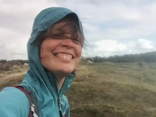 Evelien op weg partner